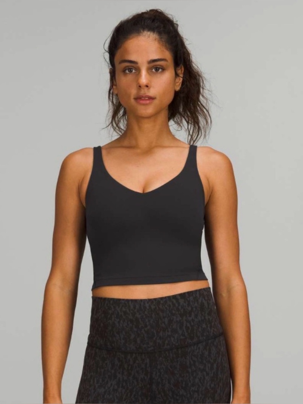 lululemon Black Align Tank Top Light Support, A/B Cup Size 2 - Like New!